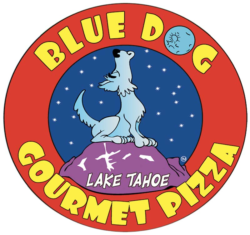 blue dog gourmet pizza logo
